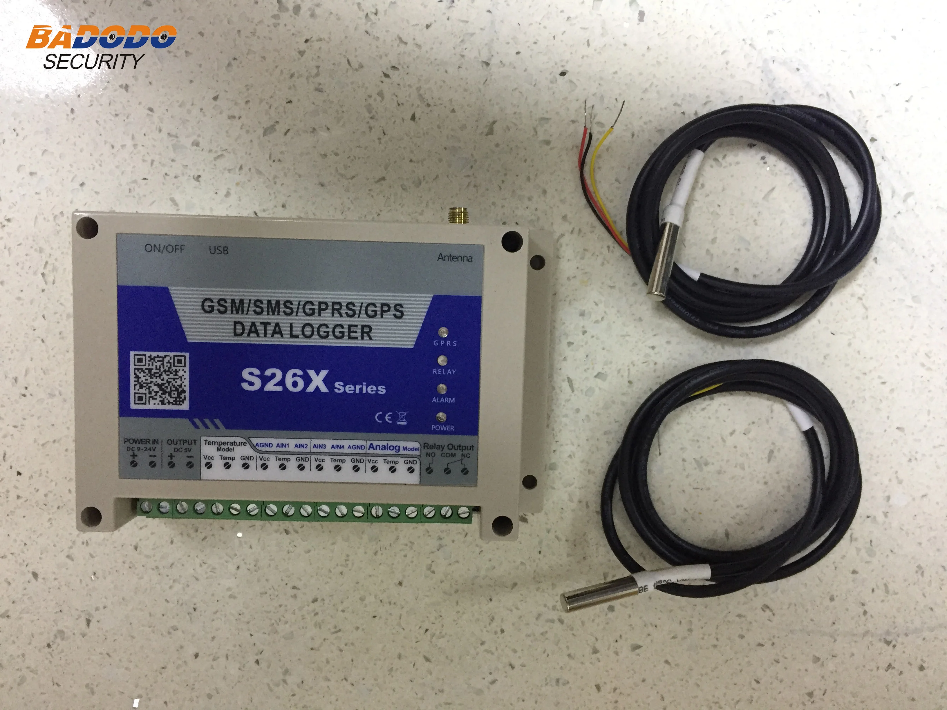 GSM монитор температуры сигнализация регистратор данных температуры SMS сигнализация Система управления S260 с DS18B20 датчик температуры