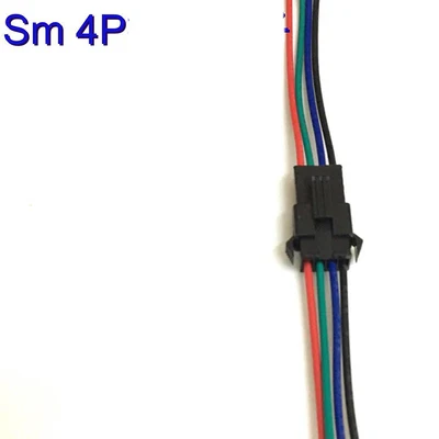 Sm 2Pin 3Pin 4Pin Электрический автомобильный разъем провода пластиковый кабельный разъем для батареи eBike 2p 3p 4p блок питания адаптер для проводки 10 см