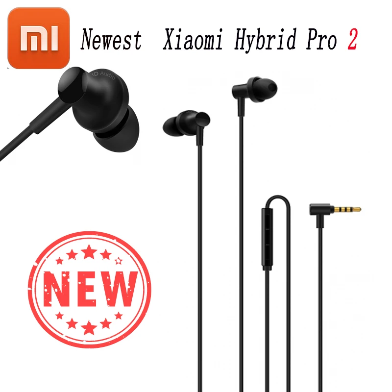Новинка 2018 оригинальные наушники Xiaomi Hybrid Pro 2 с двойным/тройным драйвером