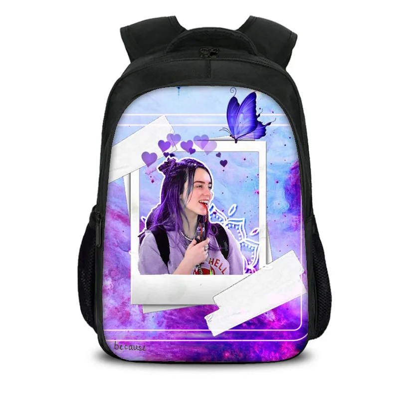 16 дюймов школьные ранцы для мальчиков и девочек рюкзаки Billie Eilish рюкзак для ноутбука подростковый рюкзак для путешествий сумка Bolsa Escolar - Цвет: 7