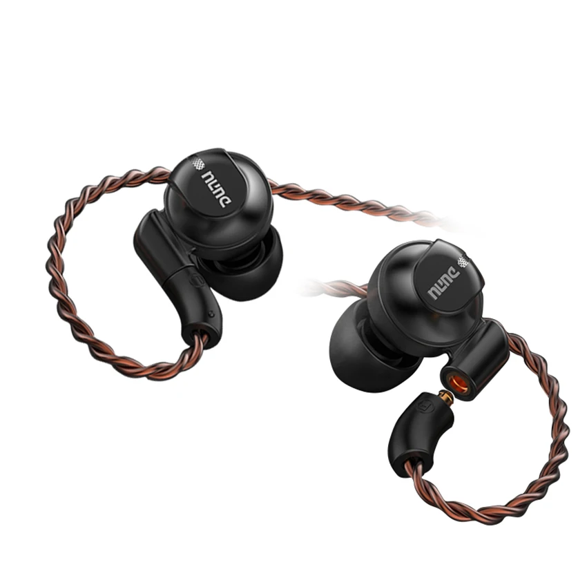 Черный Dunu DK4001 полюс бериллиевой диафрагмы PVD 5 Драйвер Гибридный 4BA+ 1DD Hifi музыкальный монитор студийные стерео наушники-вкладыши с кабелем MMCX - Цвет: Черный