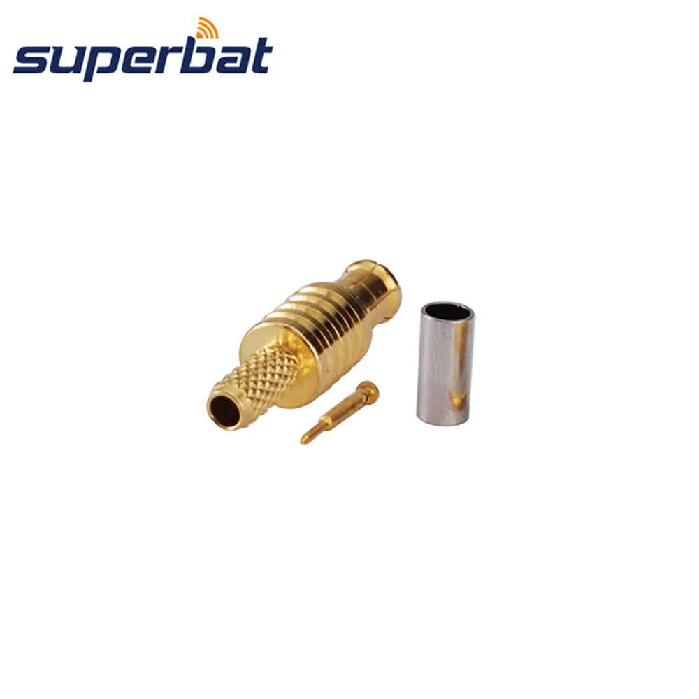 

Superbat MCX Crimp Male Straight RF Coaxial Connector for Cable RG174 RG316 RG-188A LMR100