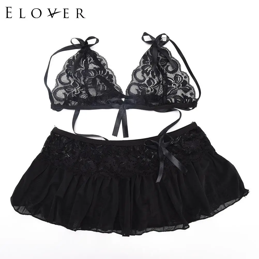 Elover 1 комплект сексуальное нижнее белье горячее платье кружевной эротическое +