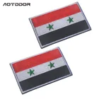 3d сирийский флаг вышивка патч Национальный флаг Сирия вышитые значки полосы наклейки