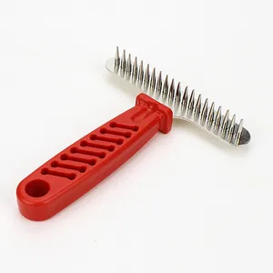 Расческа для домашних питомцев, простая щетка из нержавеющей стали для удаления шерсти у собак и кошек, инструмент для груминга домашних питомцев, триммер для вычесывания