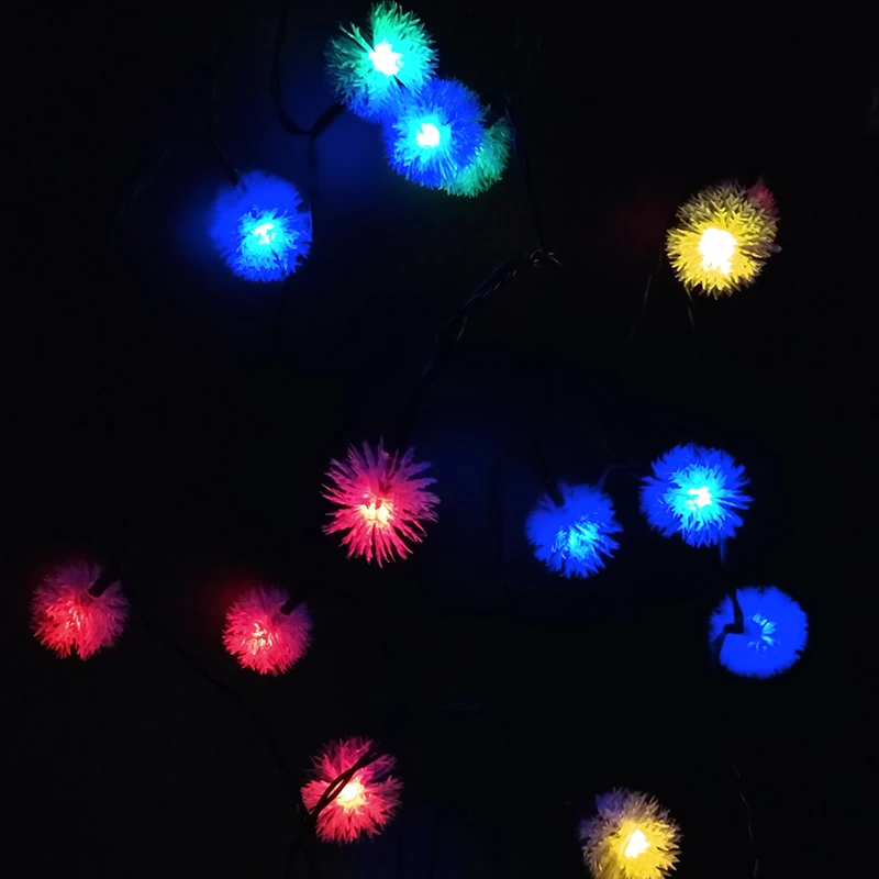 YIYANG Новинка снежные хлопья Солнечная светодиодная сказочная гирлянда для улицы