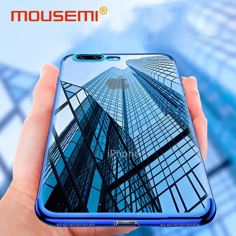 MOUSEMI For iPhone 7 8 6 X Case Silicone Soft Transparent Clear Funda Girl Phone Cases 6s Plus On Covers |