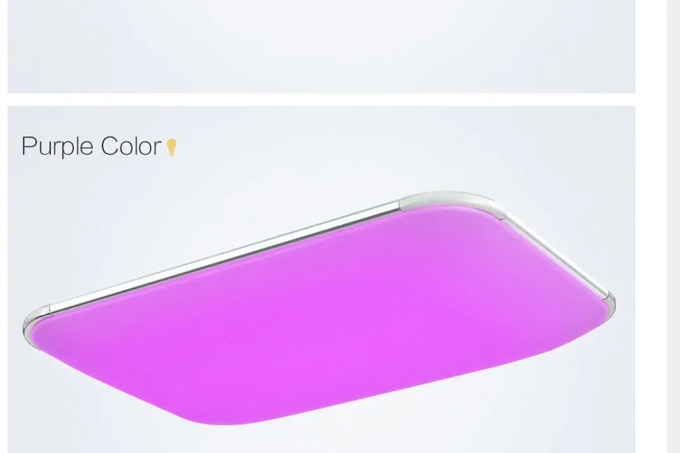 RGB светодиодный потолочный светильник современный с дистанционным управлением затемняемый цвет меняющий светильник для гостиной спальни AC90-265v