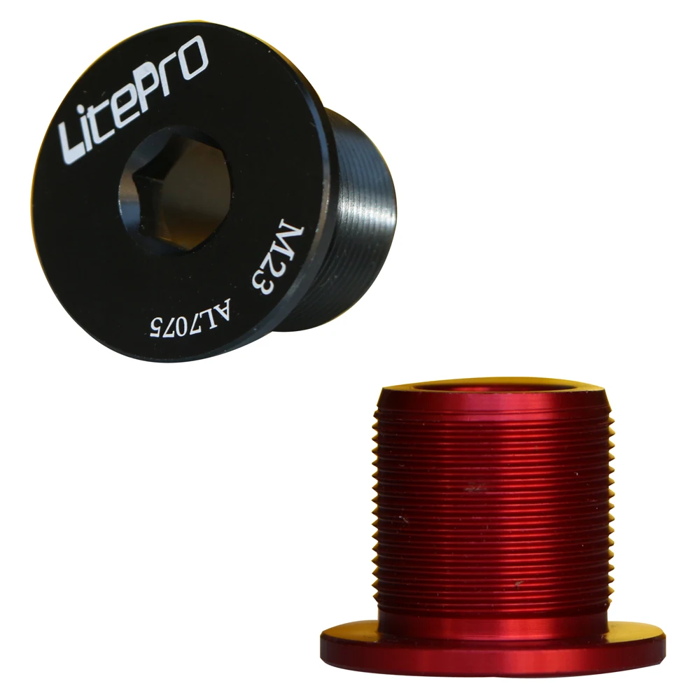 Litepro складной велосипедный шток передняя вилка верхняя труба винт M23 велосипедная рама винт для подъемного механизма PY412 SP8 болт 7075 Алюминиевые аксессуары