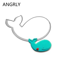 whale mold kitchen toys cake fondant biscuit press icing set stamp cookie cutter tools stainless steel best seller baking knife