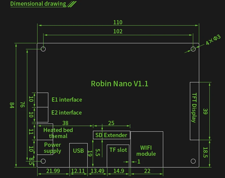 MKS 3D принтер доска STM32 MKS Робин нано плата аппаратное обеспечение с открытым исходным кодом поддержка Marlin2.0 для многоразмерных сенсорных экранов