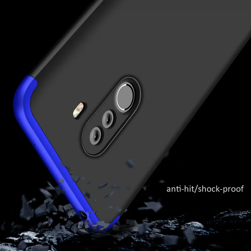 Чехол GKK для Xiaomi Pocophone F1 Poco 360 полная защита держатель с кольцом