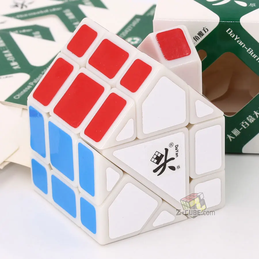 House pointedWhite) Магический куб головоломка Даян Бермуды 3x3x3 головоломка специальная странная форма кубик обучающий твист мудро игрушка игровой куб мастер коллекция - Цвет: House pointedWhite)