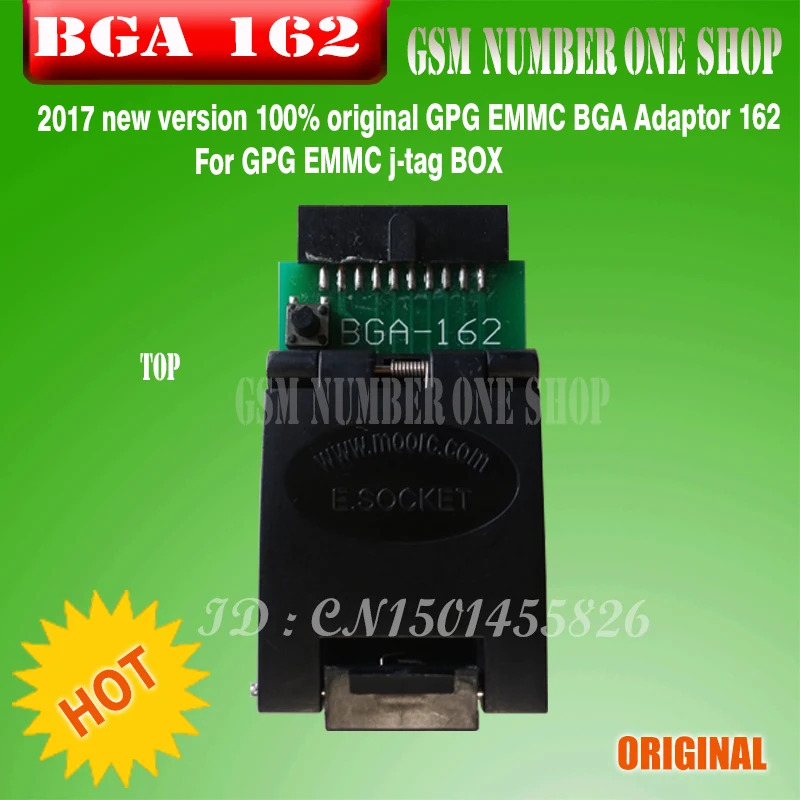 2017 new version 100% original GPG EMMC BGA Adaptor 162 For GPG EMMC j-tag BOX