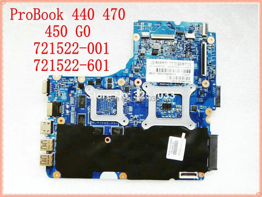 721522 001 для ноутбука HP ProBook 450 G0 ноутбук 440 470 материнская плата 501 601 HM76 HD