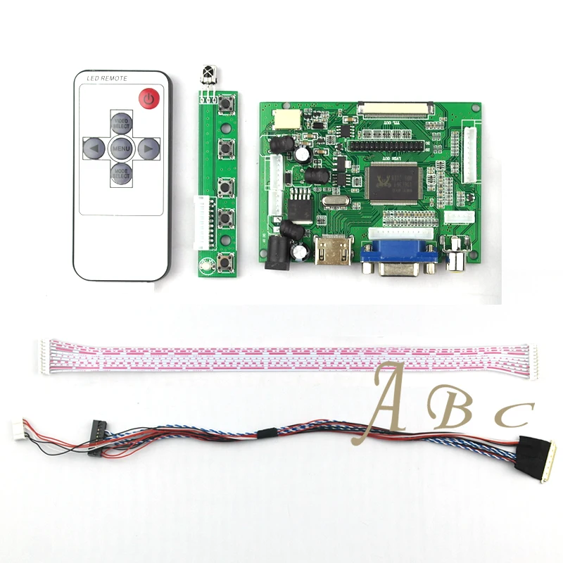 Плата контроллера HDMI VGA 2AV 10 шт. плата Lvds 40 контактов пульт дистанционного