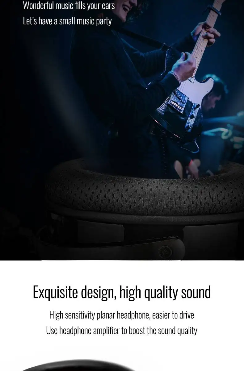 Новинка Takstar HF 580 Hi-Fi Плоские наушники высокого качества TUYU ультра-тонкая диафрагма открытая Задняя накладка для комфортного ношения