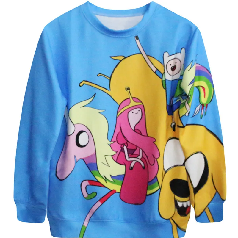 Толстовка с 3D принтом Финн Джек для мужчин и женщин кофта в стиле Харадзюку