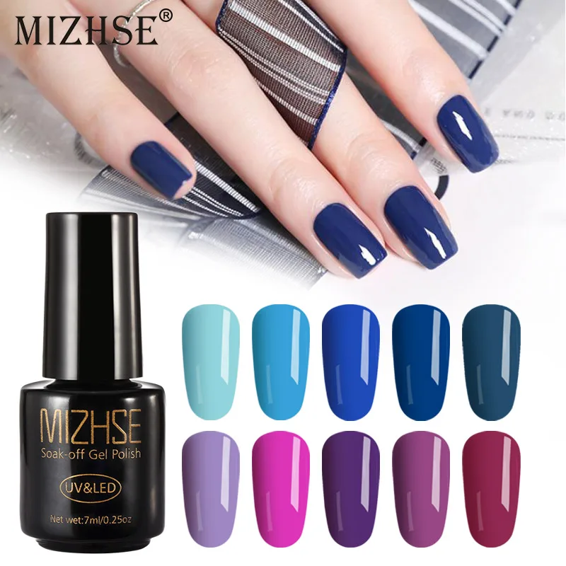 MIZHSE 7 мл Лак для ногтей великолепный Гель-лак для ногтей Vernis покрытие гель-лаки для ногтей Гель-лак Полупостоянный УФ-основа