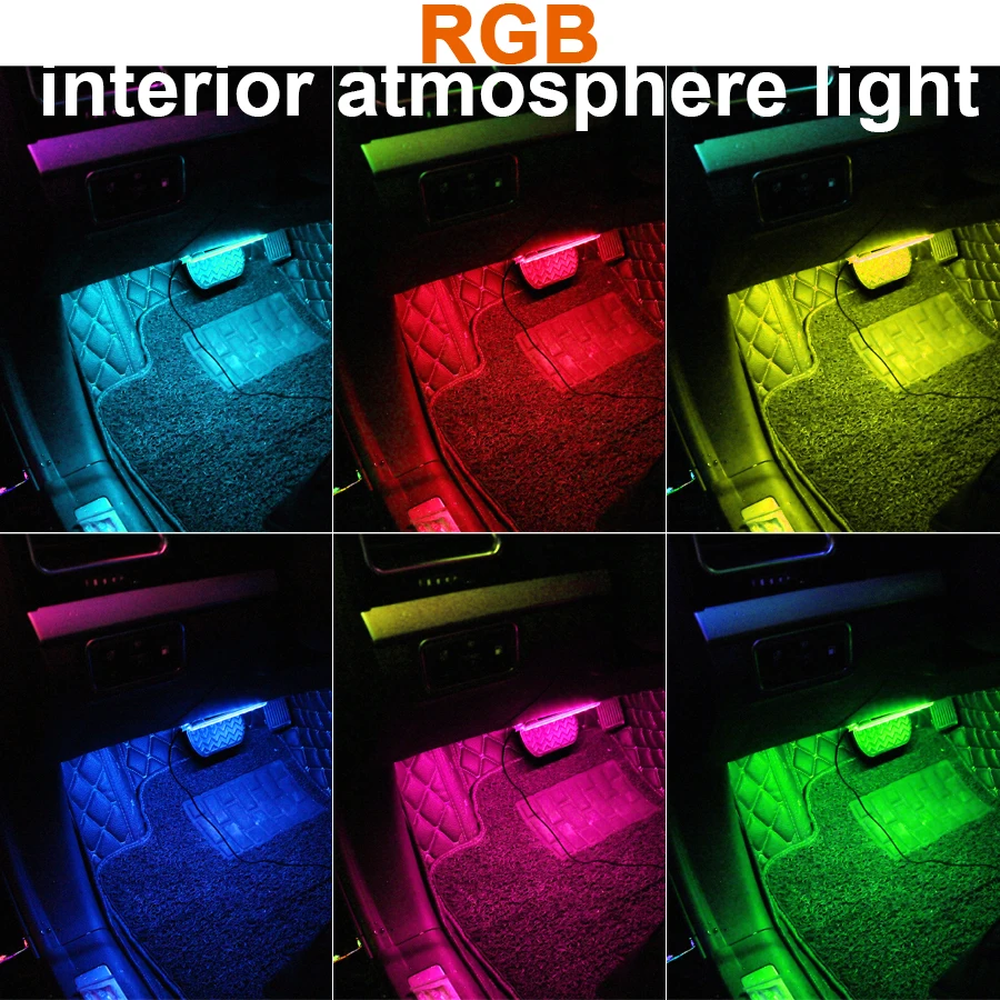 4 шт. светодиодный комнатный светильник 18smd 12smd 9smd led автомобильный RGB полосный DC12V