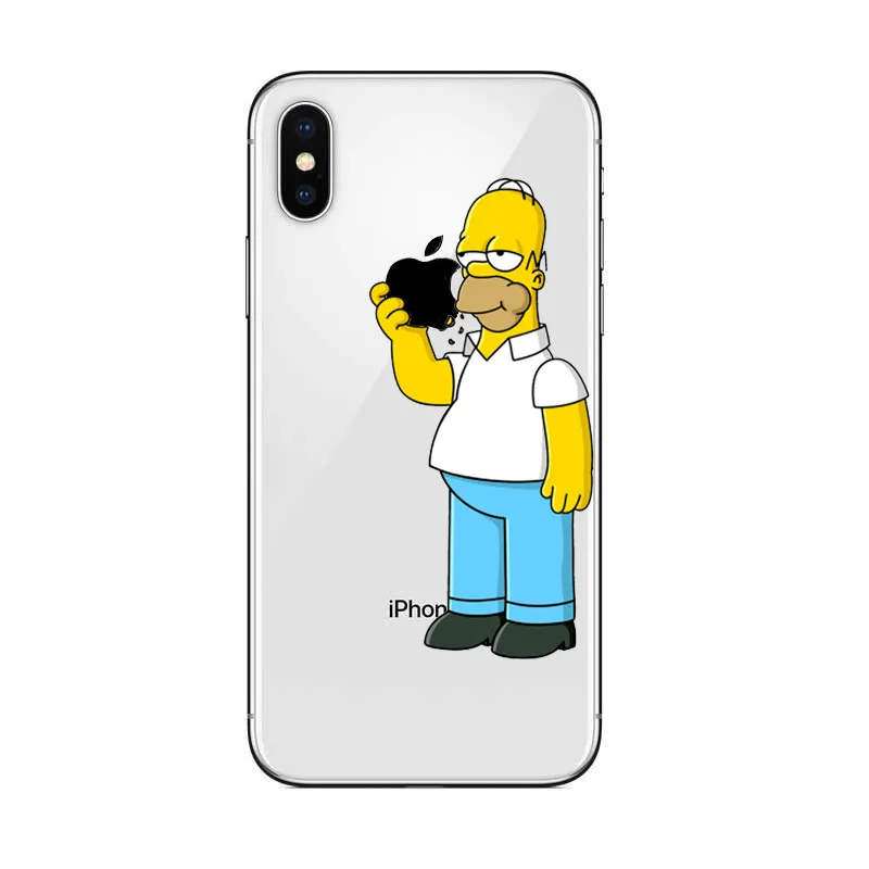Крутой ГОМЕР Симпсоны есть пластиковый логотип Жесткий ПК чехол для iPhone 5 5S SE 6 6S