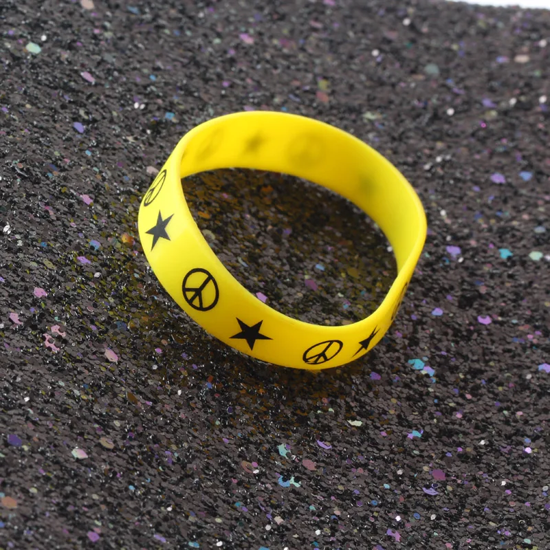 9 шт. Модные анти-военные браслеты силиконовый браслет унисекс спортивные