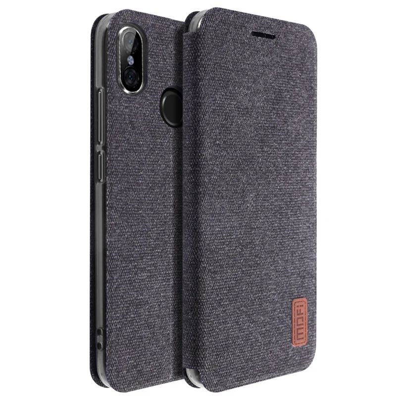 Чехол MOFi для Redmi Note 5 чехол Xiaomi Global fabric откидной Pro Силиконовый ТПУ с полным