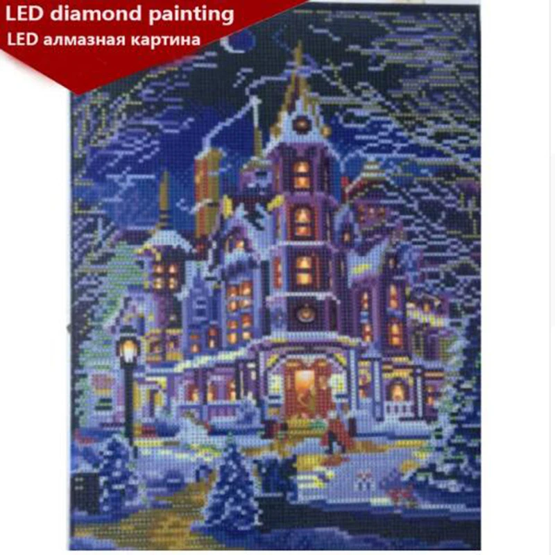 

LED Light Full Round Drill 5D DIY Diamond Painting 30x40cm