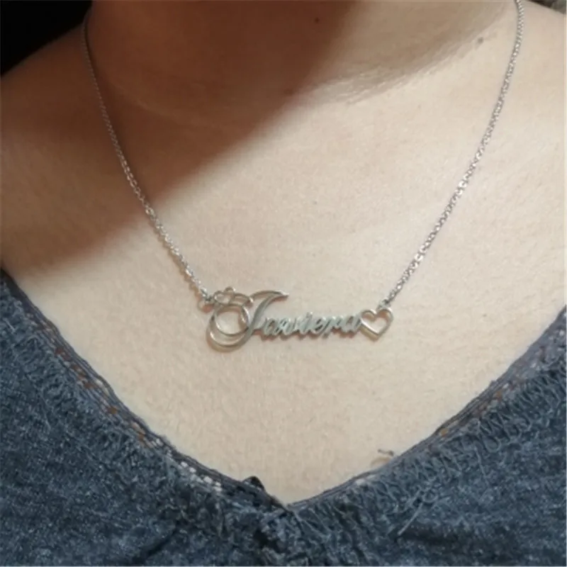 Ожерелье из нержавеющей стали с именем на заказ|Цепочки| |