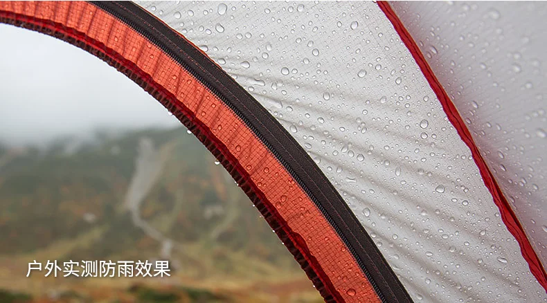 Naturehike Hiby Семья палатка 20D силиконовая ткань Водонепроницаемый двойной-Слои 3 человек 4 сезон один номер один зал
