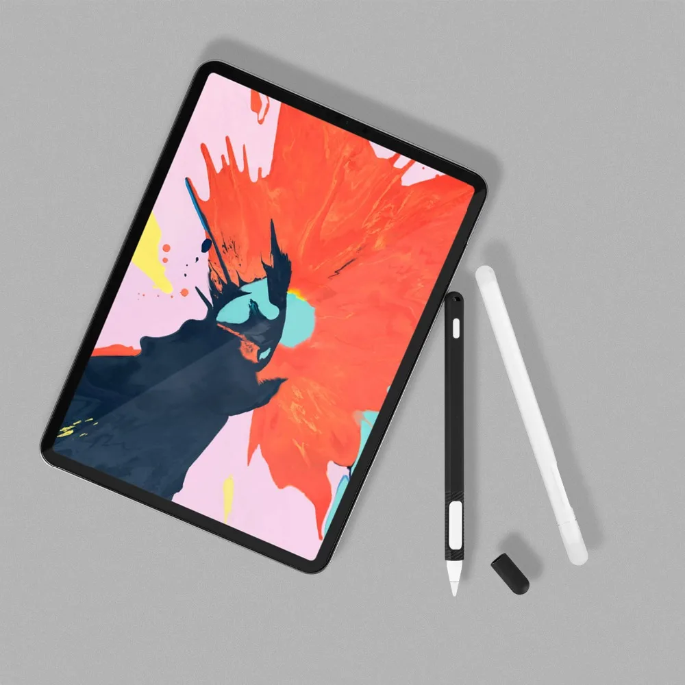 Мягкий силиконовый чехол для Apple Pencil 2 защитный iPad крышка держатель сенсорного