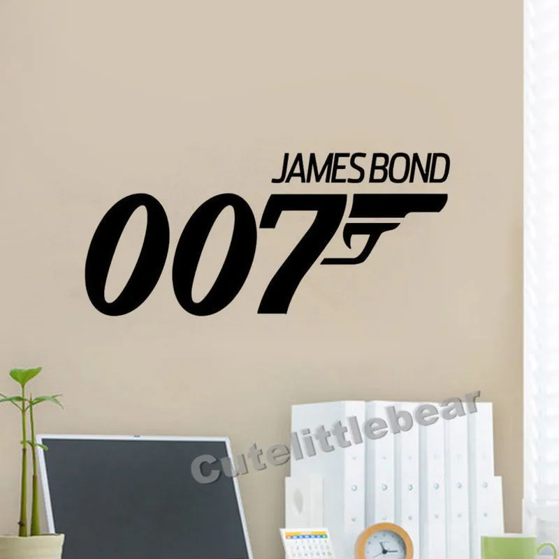 James Bond 007 декоративные наклейки на стену с цитатой настенные стикеры Скаут шутер