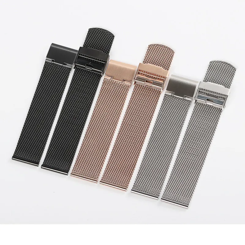 14mm 16mm 18mm 20mm Watch Strap with For Dw Mesh Belt Stainless Steel Braided Milan | Наручные часы