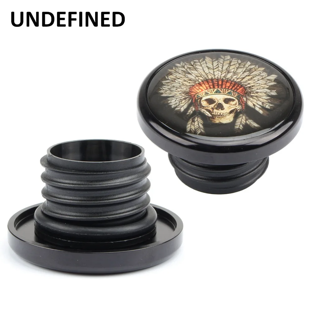 2 шт. пламени топливный бак мотоцикла Кепки крышка череп картина маслом газовая