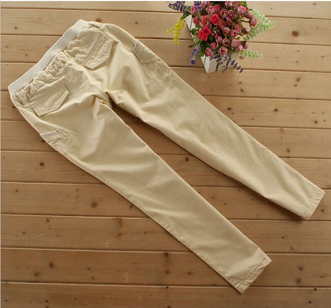 Женские хлопковые шаровары с высокой талией свободные облегающие штаны|pantalones