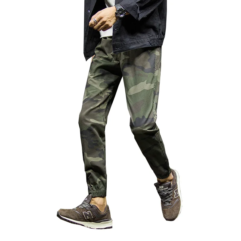 2019 Men Spring and Summer New Camouflage Pants Kids Boys Cotton Long Teenage Girls Clothing Camo | Мужская одежда
