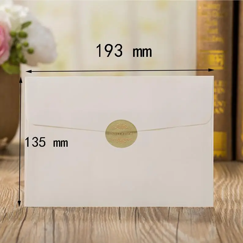 100 шт. блестящие кружевные открытки с лентой