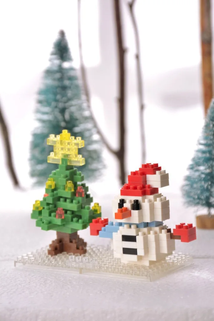 Строительные блоки Legoings Санта Клаус Снеговик DIY креативные кирпичи обучающая