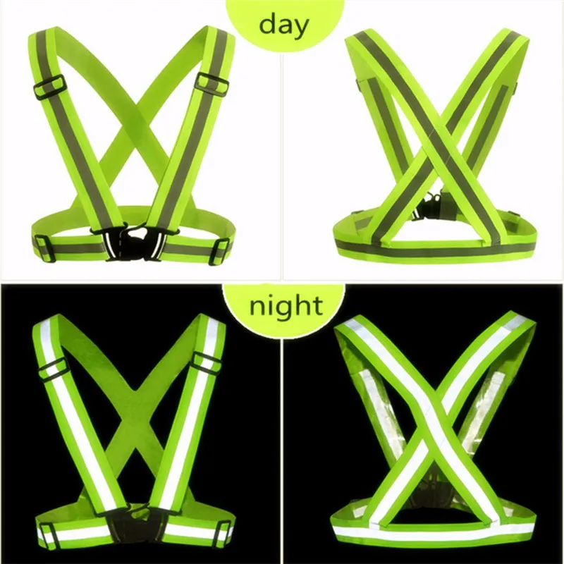 Unisex Safety High Visibility Reflection Vest Waistcoat Outdoor Running Cycling Harness 2 Colors Jacket | Безопасность и защита