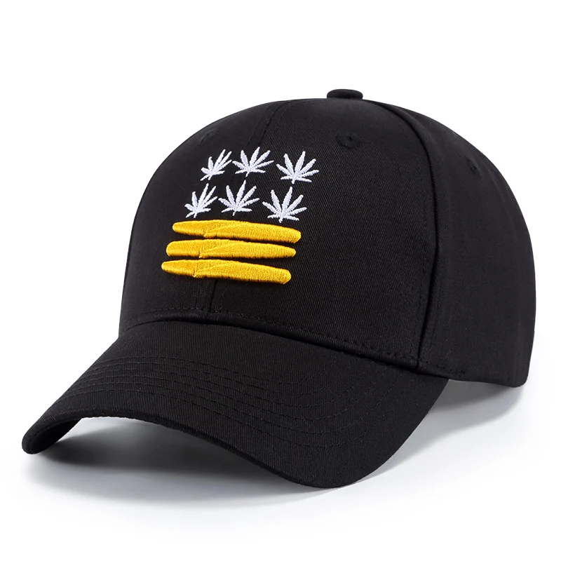 Модная бейсбольная кепка спортивная хлопковая Кепка с вышивкой конопли Snapback