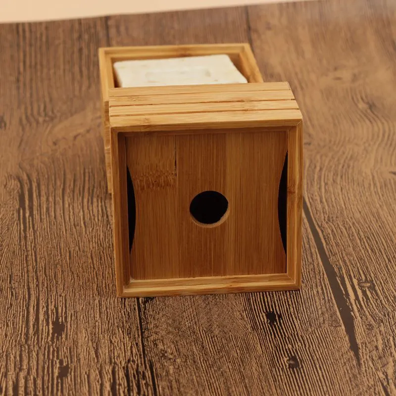 50 шт. деревянный Натуральный Бамбуковый мыльный поднос для посуды держатель