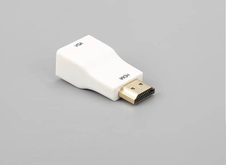 white Amkle адаптер hdmi-vga конвертер кабель с аудио кабелем поддержка HD 1080P для Xbox X360 PS3 PS4 ПК ноутбук ТВ коробка проектор - Цвет: white