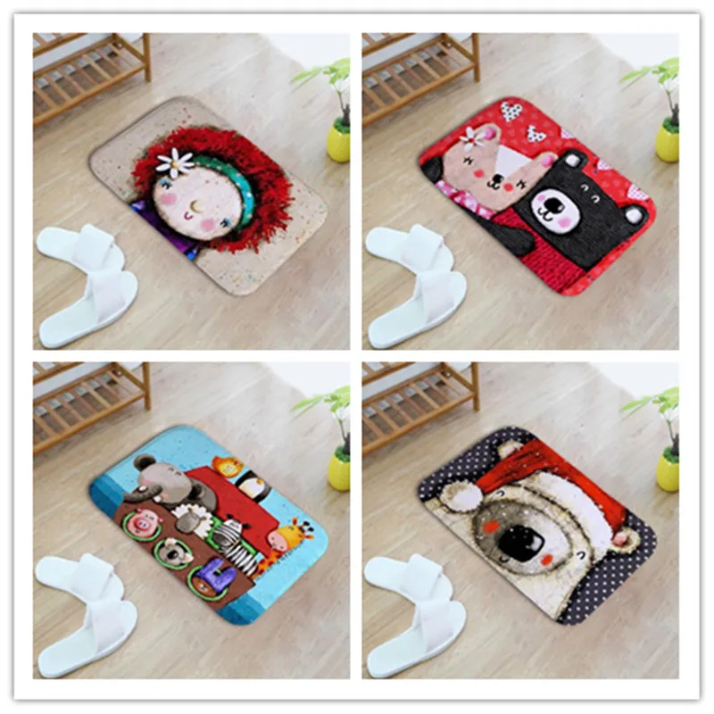 

Door Mat Entrance Magic Funny Door Mats Indoor Cartoon Mat Absorbant Floor Doormat Kitchen Non-slip Carpet Rug for Living Room