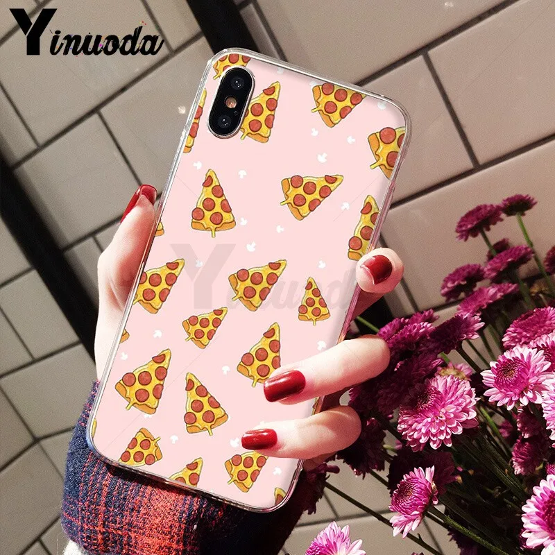 Yinuoda еда Пицца DIY Окрашенные красивые аксессуары для телефона чехол iPhone X XS MAX 6 6s 7