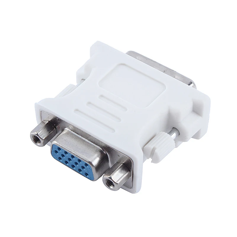 DVI-I 24 + 5 Pin DVI к VGA 15 папа женскому видео конвертер адаптер для ПК ноутбука |