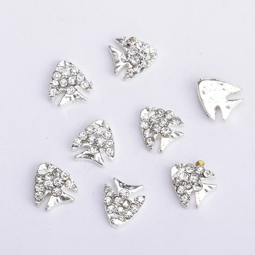 10 шт. с животными из стразов дизайн для ногтей аксессуары со стразами 3d утка