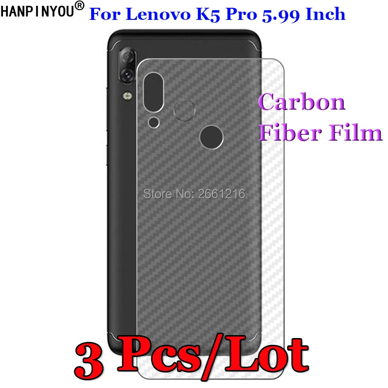 3 шт./лот для Lenovo K5 Pro K5Pro 5 99 дюйма 3D противоскользящая задняя пленка из прозрачного