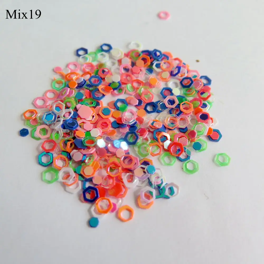 Mix19 Розничная 3g/Jar смешанный дизайн различные смешанные блестящая сумка хороший дизайн ногтей товары с блестками рождественский круг для ключей вихревой квадратный треугольник - Цвет: Mix19