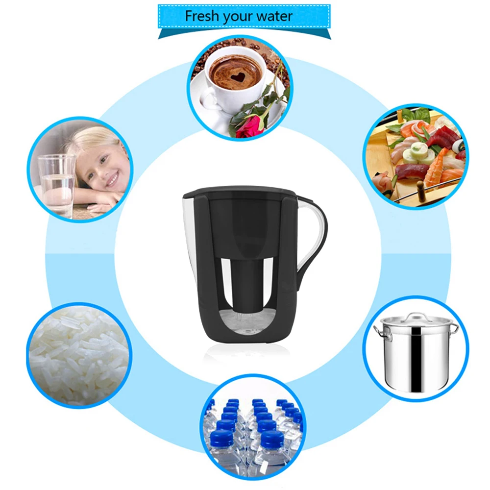 Household Water Pitcher Kitchen Filter Kettle 1 for Filters Activated Carbon Brita 10Cups 3 color |
