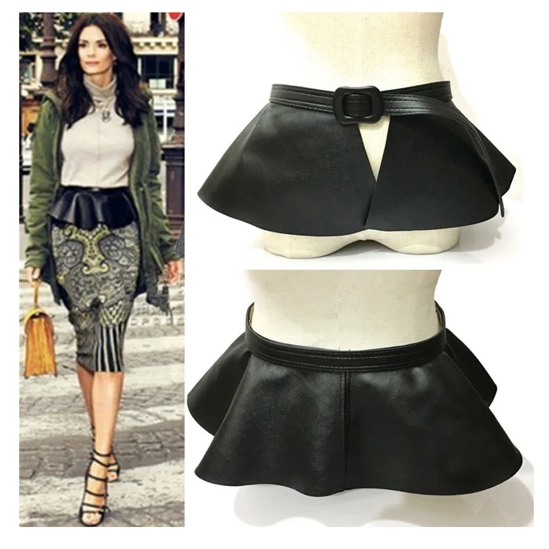 ремень для женщин Новый Мода 2017 г. Золотые женские Искусственная кожа Пояс